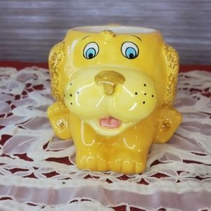 Vintage Ceramic Dog Mug